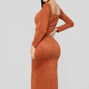Suede My Way Maxi Dress